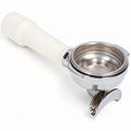 Crem Double Filterholder Complete - White - commercial coffee spare part