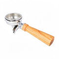 Crem Double Filterholder Complete - Wood Oak - commercial coffee spare part