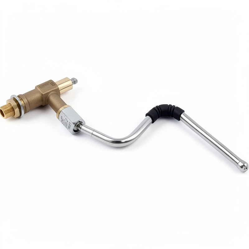 SIMONELLI STEAM VALVE COMPLETE WITH STEAM TUBE - HIGH NUT COLD TOUCH