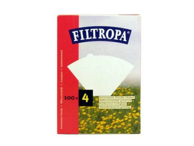 Filtropa White Size 4 Filter Papers (100) - commercial coffee spare part
