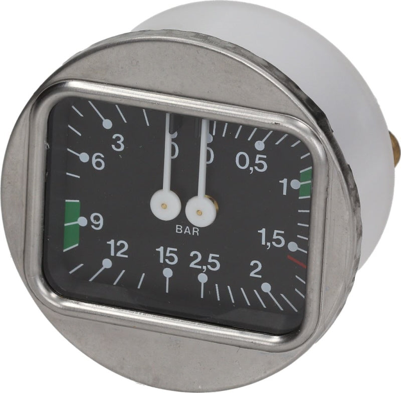 Brasilia - Dual Pressure Gauge - Pn:  BR1245535 - commercial coffee spare part