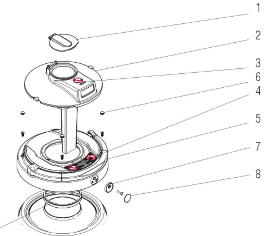 Bunn TF Server Cap Part 1 - commercial coffee spare part