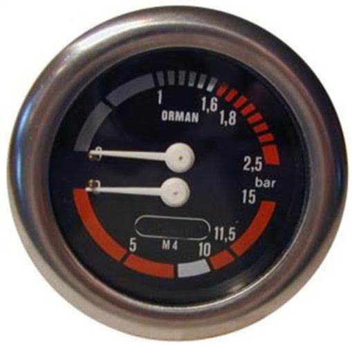Pressure Gauge Dual Cimbali - M20  - Pn: CI0718 - commercial coffee spare part