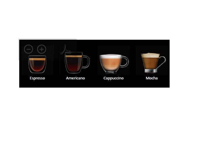 Coffetek Labels Vitro S1E+2 UK4 - commercial coffee spare part