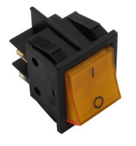 Cunill - Mains 2 Pole One Way on/Off Switch - Amber Lens  - Pn: CUNG0545 - commercial coffee spare part