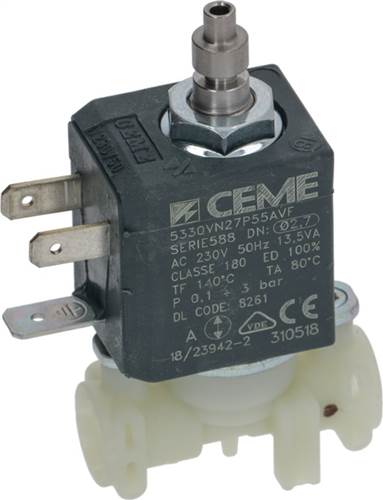 DeLonghi Solenoid Valve Ceme 3-Ways 230V 50HZ - commercial coffee spare part