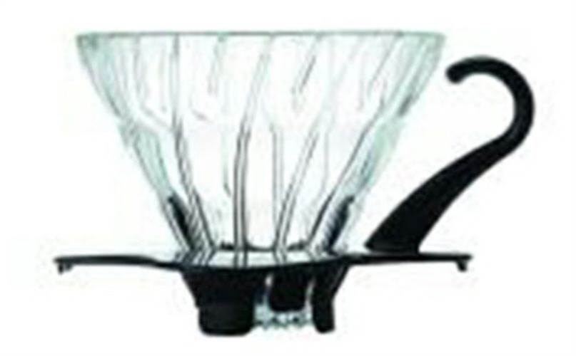 Hario Glass Coffee Dripper V60 01 Black  - Pn: DRI18168 - commercial coffee spare part