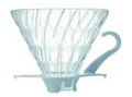 Hario Glass Coffee Dripper V60 02 White  - Pn: DRI18169 - commercial coffee spare part