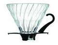 Hario Glass Coffee Dripper V60 02 Black  - Pn: DRI18171 - commercial coffee spare part