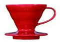 Hario Coffee Dripper V60 01 Ceramic Red  - Pn: DRI18174 - commercial coffee spare part