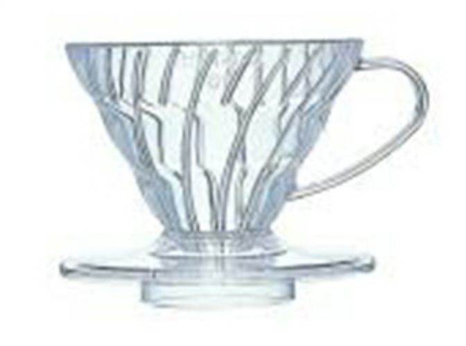 Hario Coffee Dripper V60 01 Clear Plastic  - Pn: DRI18177 - commercial coffee spare part