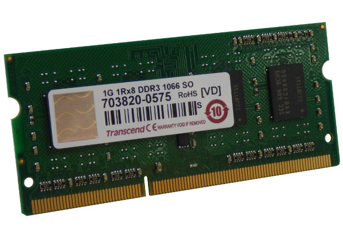 Coffetek Memoria Sdram 1GB DDR3 800Mhz So-Dimm – genuine Coffetek part 09721140