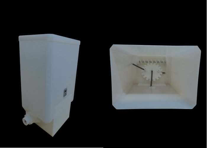 Coffetek Hopper Husillo Plastic LH W=135 H=320 – genuine Coffetek part 09727570