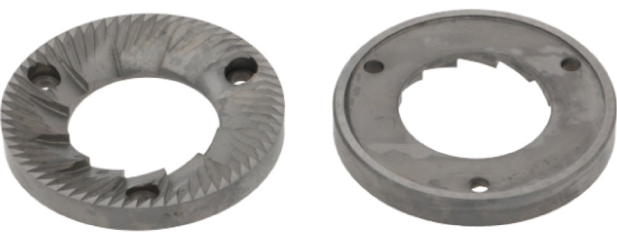 GRINDING BURRS PAIR CASADIO LH External ø 84 mm - internal ø 45 mm  thickness 10.3 mm - 3 fixing holes - commercial coffee spare part