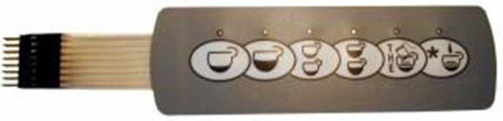 Push-Button Panel Membrane 5 Buttons - commercial coffee spare part