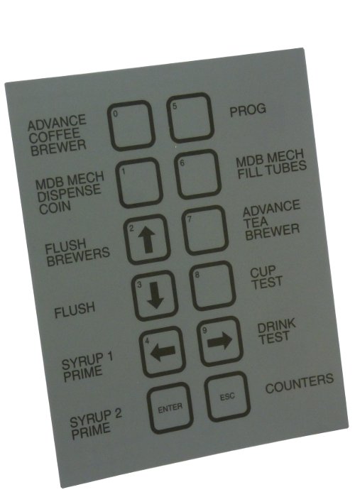 Coffetek Lamina Keypad Progr. Nexus Uk – genuine Coffetek part 19062010