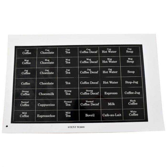 Crane Stentorfield Vision Decal - Original - commercial coffee spare part