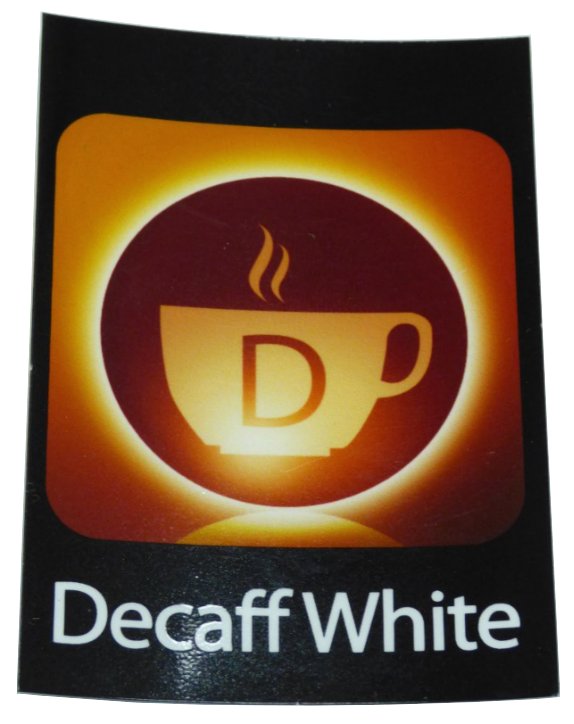 Coffetek Vitro Decal Decaf White – genuine Coffetek part 28673