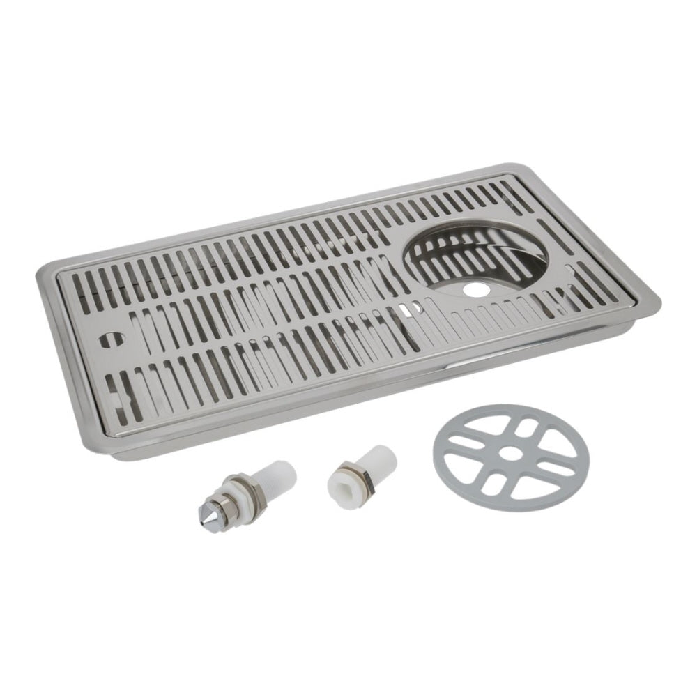 Hi Quality S/Steel Recessed Driptray 400X220 MM - commercial coffee spare part