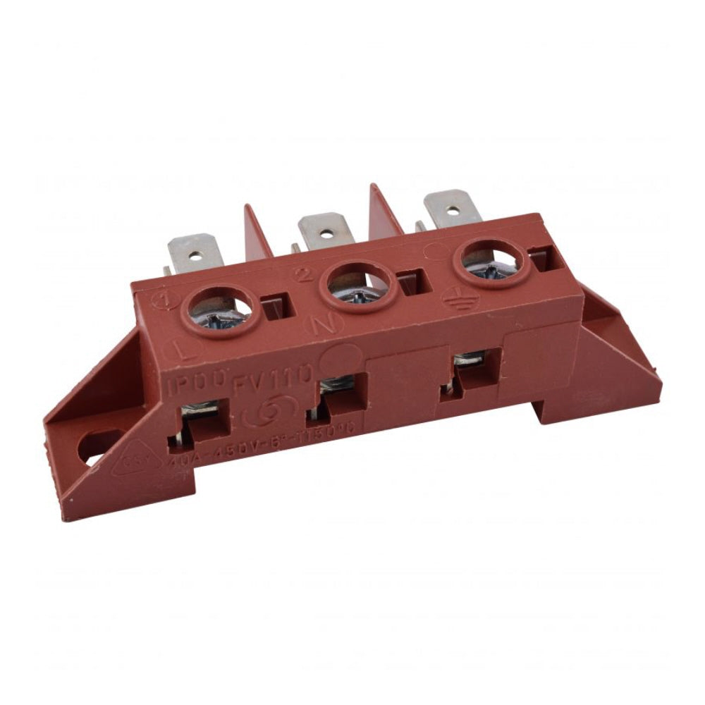 Cimbali Terminal Block 3-Poles FV273 40A 450V - commercial coffee spare part