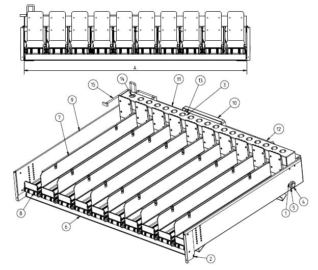 Coffetek Circuit Shelf With Cintas 8 Mistral R290 – genuine Coffetek part 41254571