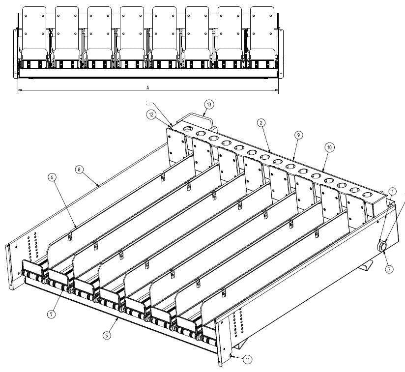 Coffetek Circuit Shelf With Cintas 8 Vane R290 – genuine Coffetek part 41254581