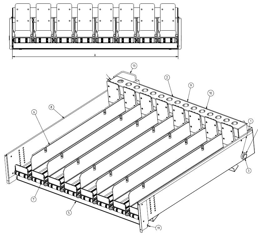Coffetek Circuit Shelf With Cintas 6 Vane R290 – genuine Coffetek part 41254591