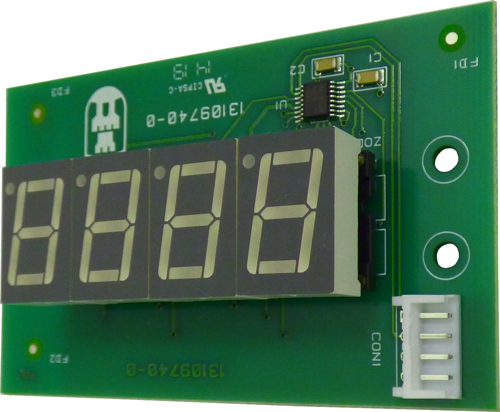 Coffetek PCB Nueva Display 4 Digitos Blue – genuine Coffetek part 43319870