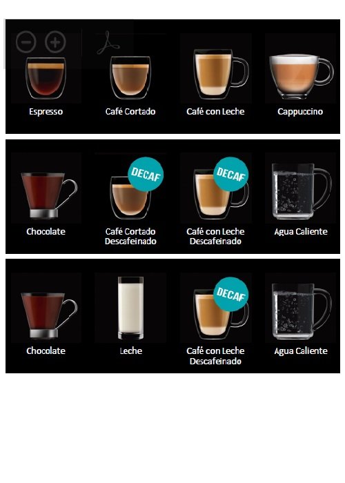 Coffetek Etiquetas Vitro S1I Es (Todo) – genuine Coffetek part 49021181