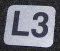 Coffetek Fuse Label L3 64-12 – genuine Coffetek part 54305