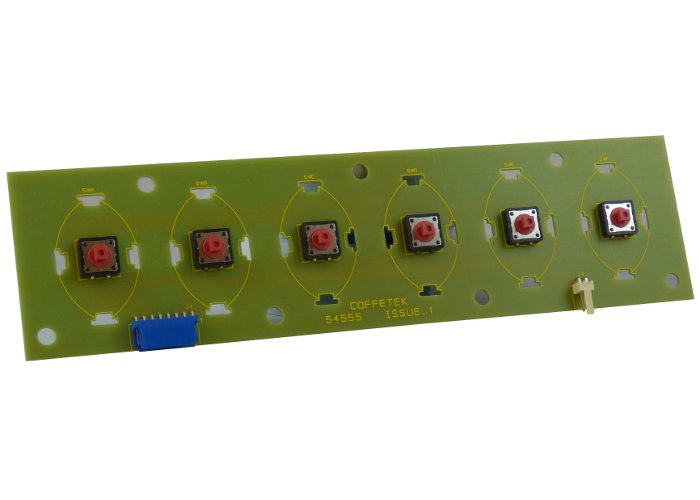 Coffetek PCB 6 Pulsadores – genuine Coffetek part 54555