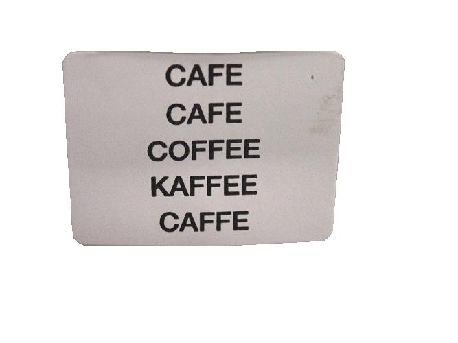 Coffetek Decal "Cafe" – genuine Coffetek part 82000310