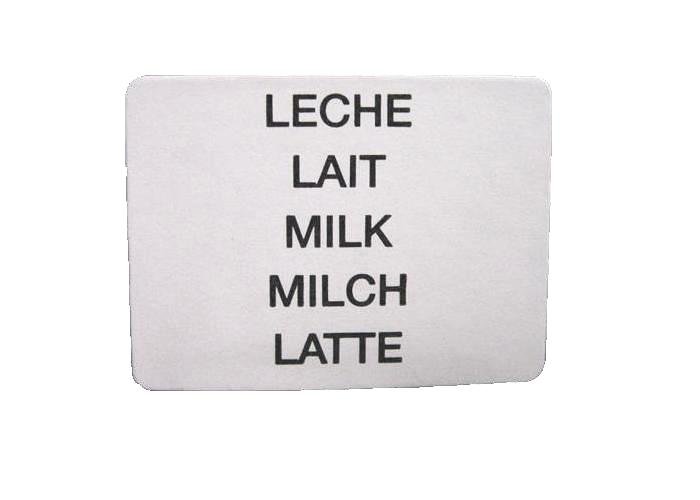 Coffetek Decal "Leche" – genuine Coffetek part 82000320