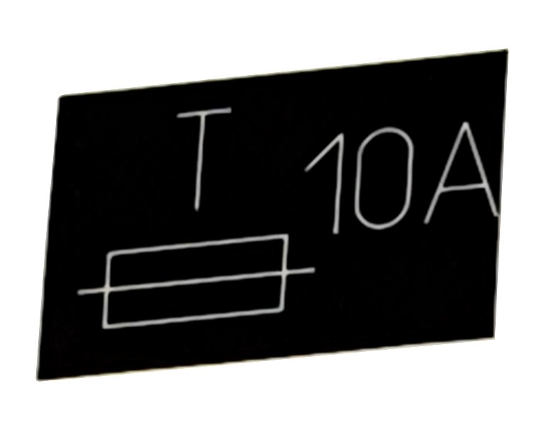 Coffetek Decal Fuse 10 A Temporiz – genuine Coffetek part 82012450