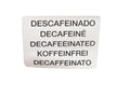 Coffetek Decal Hopper "Descafeinado" – genuine Coffetek part 82014380