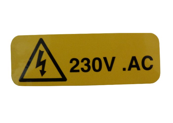 Coffetek Decal Peligro 230V AC – genuine Coffetek part 82039530