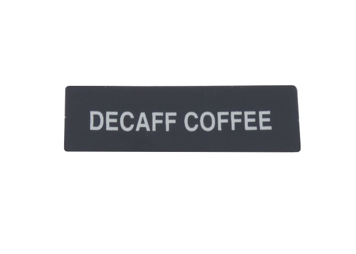 Coffetek Decal Hopper Descafeinado – genuine Coffetek part 82039600