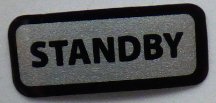 Coffetek Label Stand-By – genuine Coffetek part 82044680