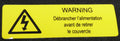 Coffetek Decal Warning Peq. (Fr) – genuine Coffetek part 82044980