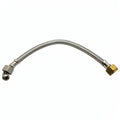 BRAIDED HOSE 0.3M 3/8F STRAIGHT X 3/8F ELBOW