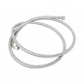 BRAIDED HOSE 2M 3/8F STRAIGHT X 3/8F ELBOW