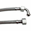 BRAIDED HOSE 0.56M 3/8 STRAIGHT X 3/8 ELBOW