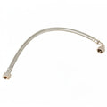 BRAIDED HOSE 0.45M 3/8 STRAIGHT X 3/8 ELBOW