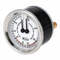 FRACINO WHITE DUAL PRESSURE GAUGE 60MM METAL CASE