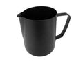 Foaming Jug High Quality  - 1 Litre Teflon Foaming Jug High Quality  - Black  - Pn: FJU18071 - commercial coffee spare part