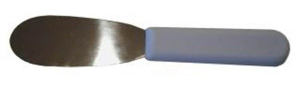 Foam Control - Metal Spatula White Handle - Small  - Pn: FJU3126 - commercial coffee spare part
