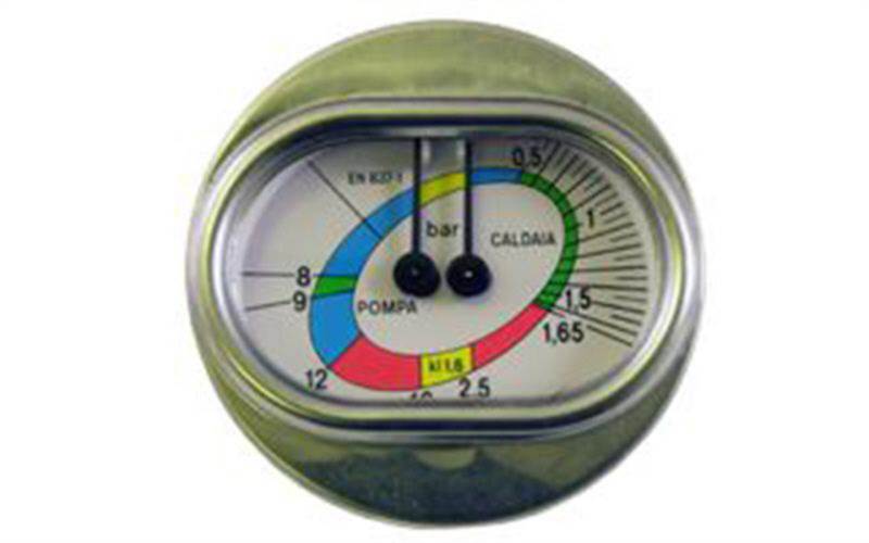 Pressure Gauge Dual Rancilio  - Pn: FU1526 - commercial coffee spare part