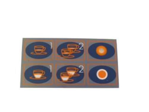 Touchpanel Sticker - Rimini  - Pn: FU8707 - commercial coffee spare part