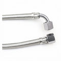 BRAIDED HOSE 1.5M 3/8 X 3/8 ELBOW - CONICAL