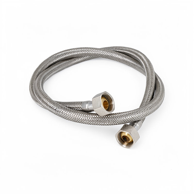 BRAIDED HOSE 1M 1/2 STRAIGHT X 1/2 STRAIGHT